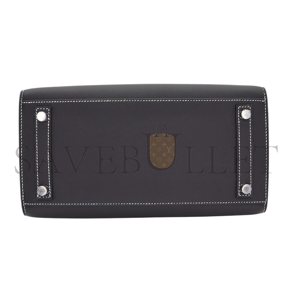 HERMES MASTER BIRKIN 30 EPSOM LEATHER BLACK GOLD BUCKLE HIGH END CUSTOM BAG H028369CK89 (30*23*15cm)
